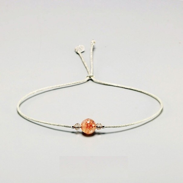 Pulseira ajustável feminina com contas 9