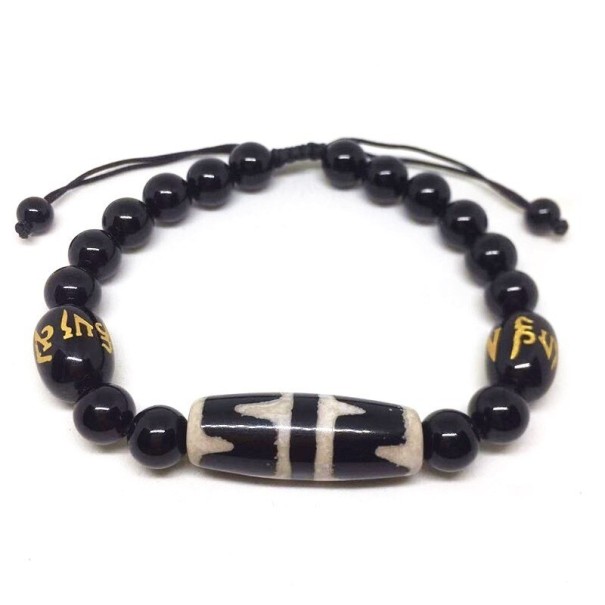 Pulseira ajustável feminina com contas H150 9