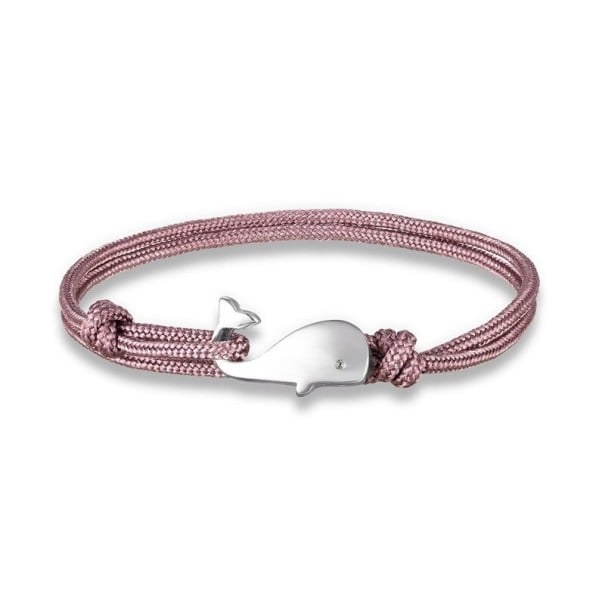 Pulseira de cordão com baleia 7