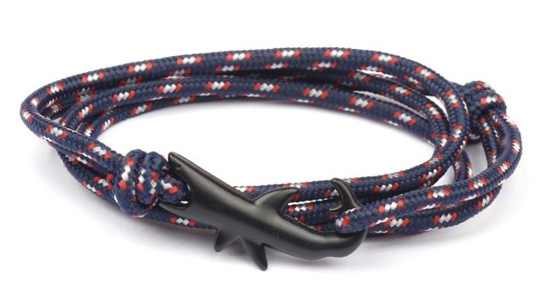 Pulseira de cordão em camadas tubarão 8