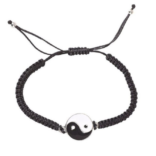 Pulseira de cordão Jin e Jang J112 preto 1