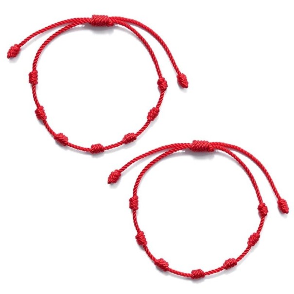 Pulseira de cordão para casais 2 pcs 1