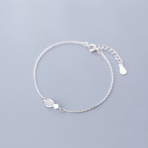 Pulseira de corrente feminina abacaxi 1