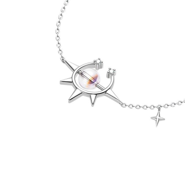 Pulseira de corrente feminina com zircão 1