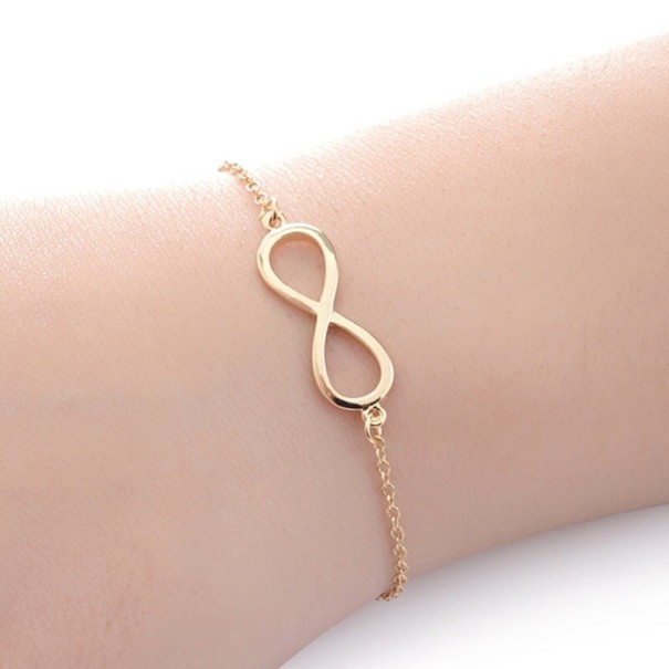 Pulseira de corrente para senhora H454 dourado 2