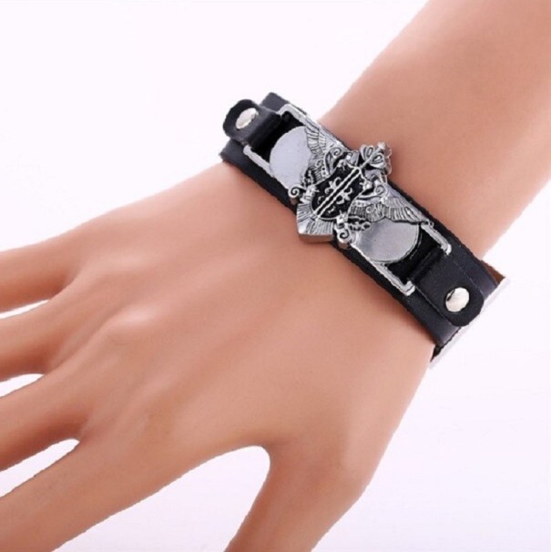 Pulseira de couro para homem H590 5