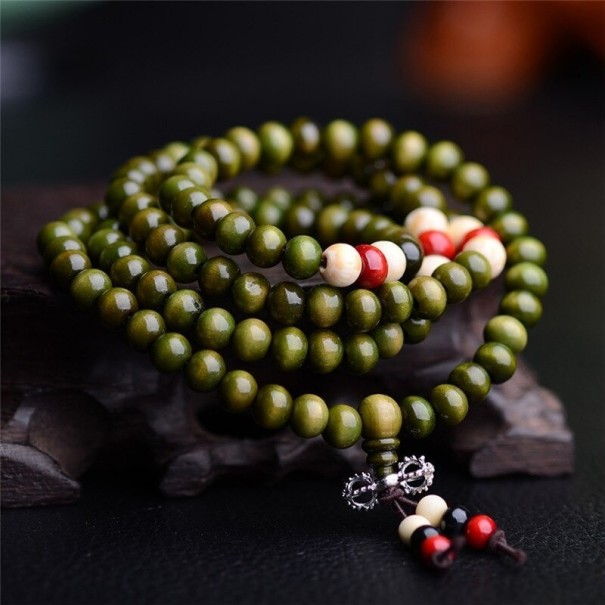 Pulseira de Oração Mala J115 verde azeitona