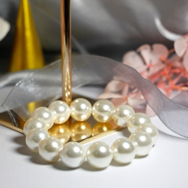 Pulseira de pérolas para senhora P40 18 cm 12 mm