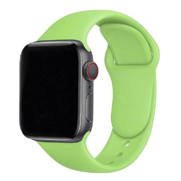 Pulseira de silicone para Apple Watch 38 mm / 40 mm / 41 mm tamanho M-L verde