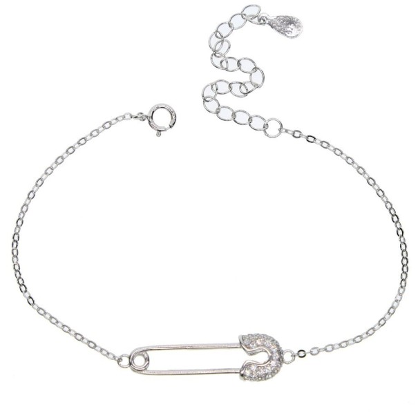 Pulseira feminina com alfinete de segurança 1