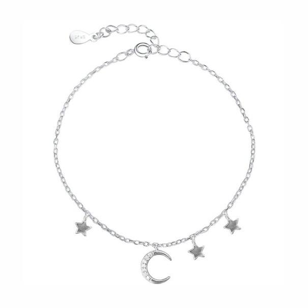 Pulseira feminina com lua e estrelas 1