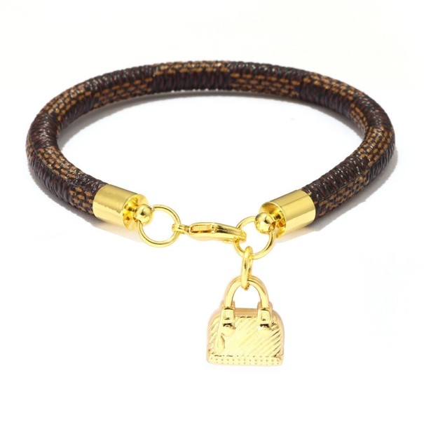Pulseira feminina com pendente de mala 1