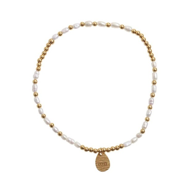 Pulseira feminina com pérolas H128 1