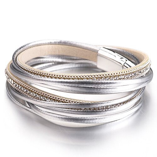 Pulseira feminina de várias camadas H251 4