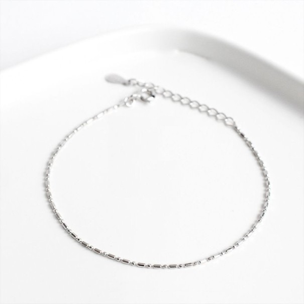 Pulseira feminina delicada P205 prateado