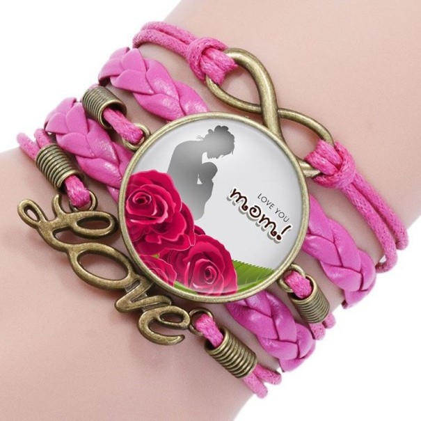 Pulseira feminina em várias camadas mom H641 3
