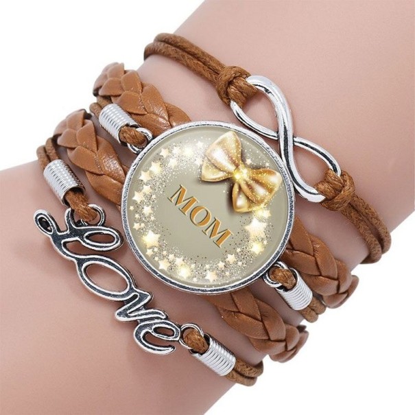 Pulseira feminina em várias camadas mom H641 5
