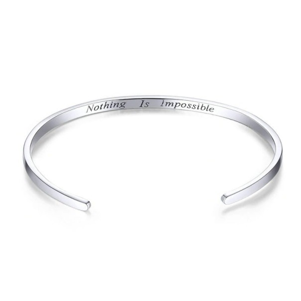 Pulseira feminina nothing is impossible 1