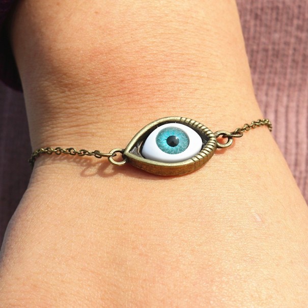 Pulseira feminina olho J548 dourado