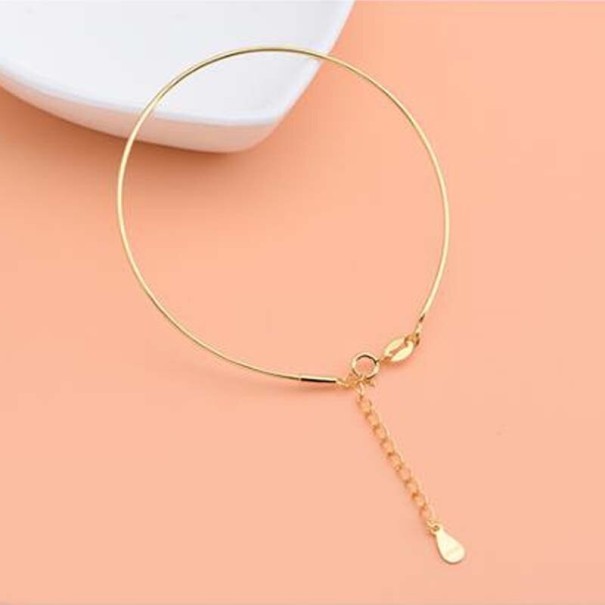 Pulseira lisa para senhora H82 dourado