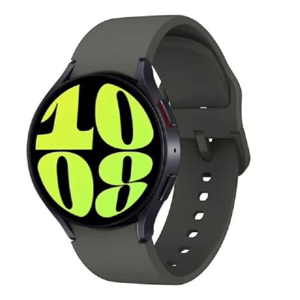 Pulseira para relógio Samsung Galaxy Watch 4 40 mm 44 mm Pulseira de borracha cinzento escuro