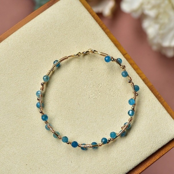 Pulseira rígida feminina com contas H167 1