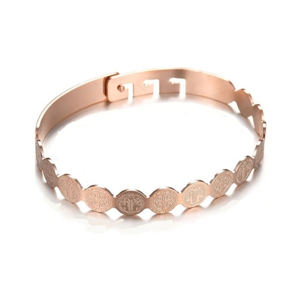 Pulseira rígida rosa velho