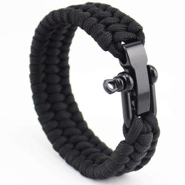 Pulseira trançada masculina H433 1