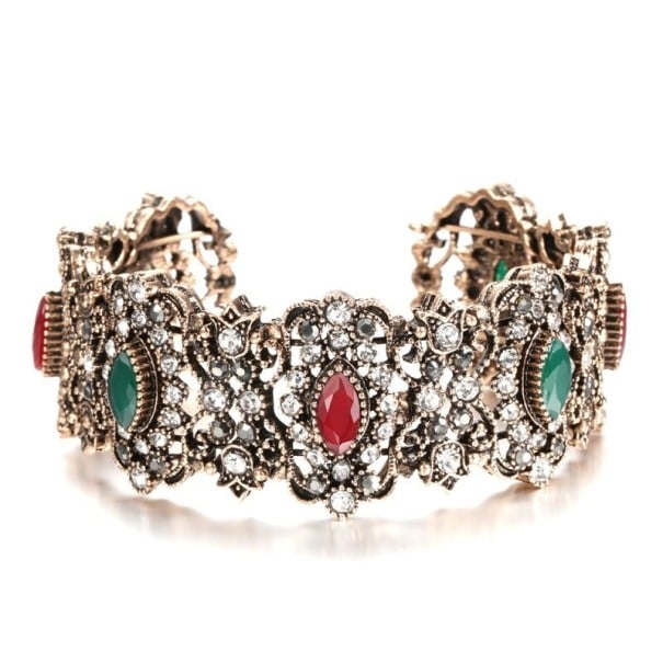 Pulseira vintage aberta para senhora 3