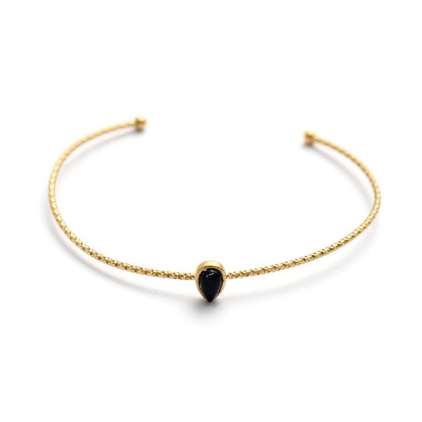 Pulsera abierta mujer H611 negro