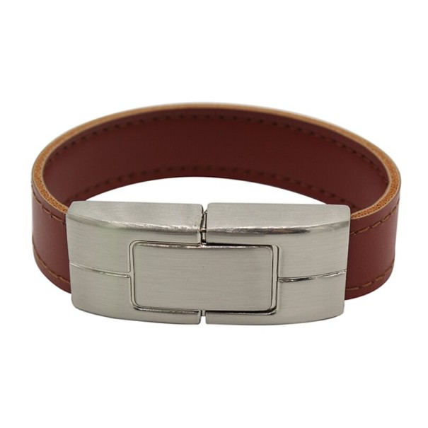 Pulsera con memoria USB marrón 16GB