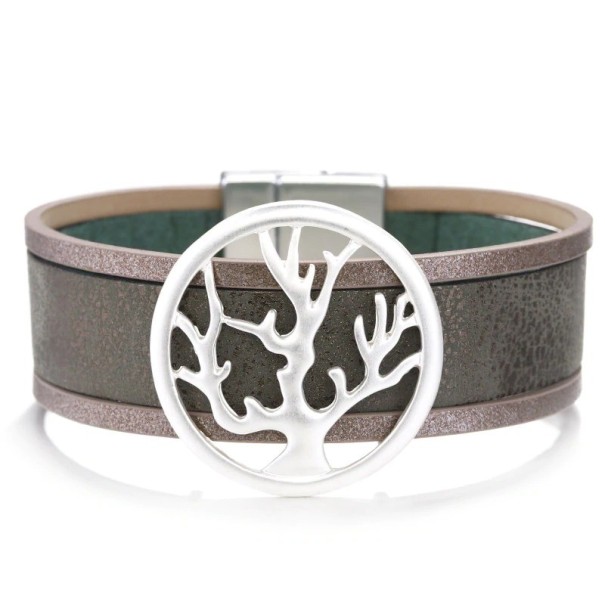 Pulsera de árbol para mujer H298 gris