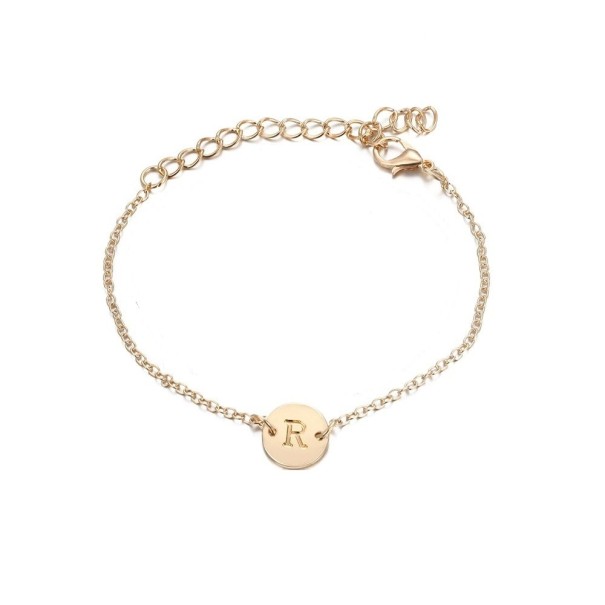 Pulsera de cadena con letras para mujer G