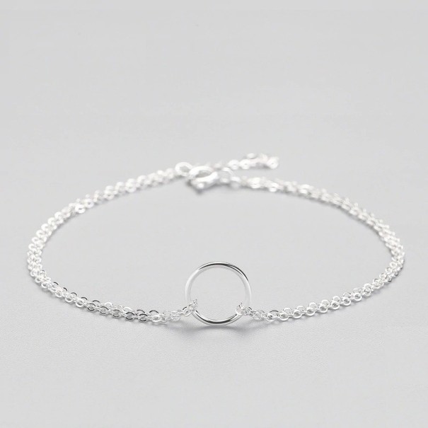 Pulsera de cadena de mujer con anillo 1