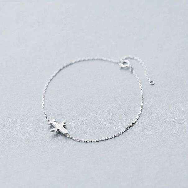 Pulsera de cadena de mujer con avión 1
