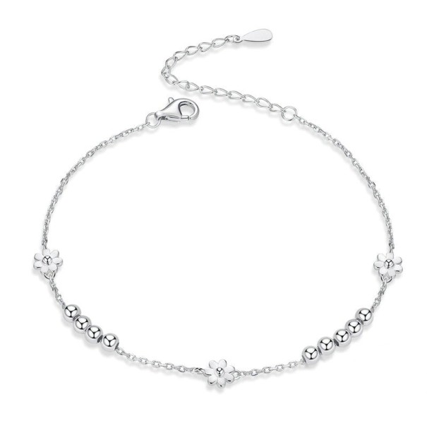 Pulsera de cadena de mujer con flores 1