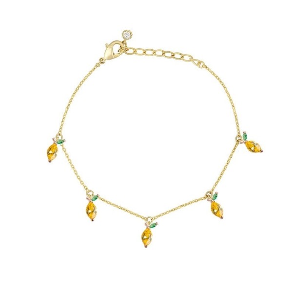 Pulsera de cadena para mujer con colgantes de frutas 3