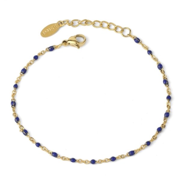 Pulsera de cadena para mujer H198 azul oscuro