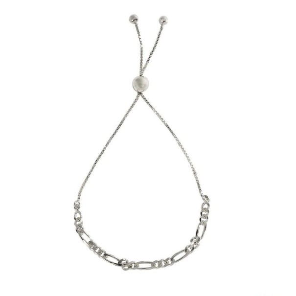 Pulsera de cadena para mujer H85 plateado 1