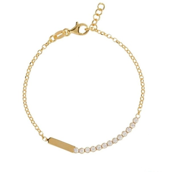 Pulsera de cadena para mujer P103 dorado 2