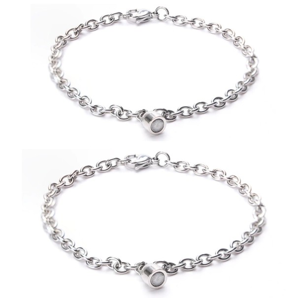 Pulsera de cadena para parejas 2 uds. 23 cm 4 mm