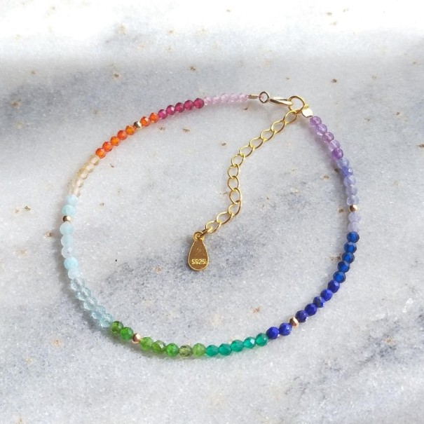 Pulsera de cuentas de colores para mujer 1
