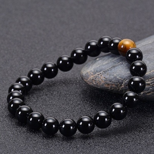 Pulsera de cuentas para hombre H205 21 cm 8 mm
