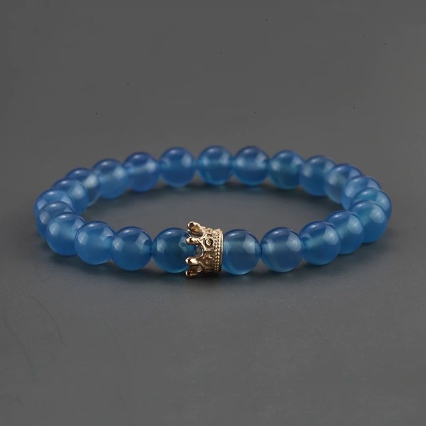 Pulsera de cuentas para mujer con corona 19 cm 11