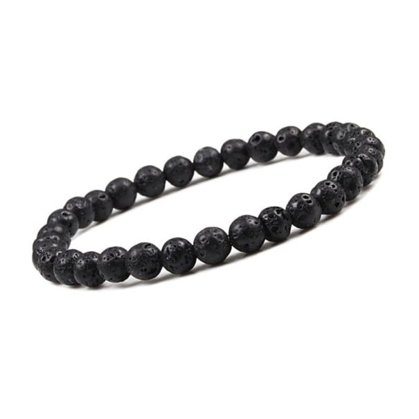Pulsera de lava para hombre 6 mm