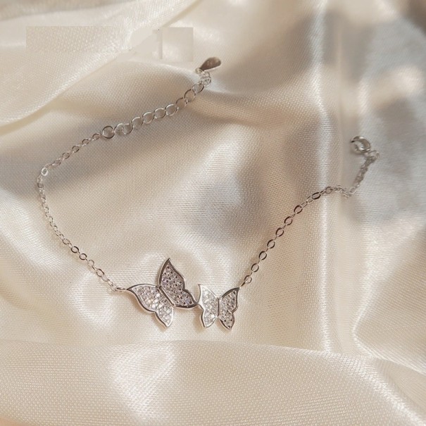 Pulsera de mujer cadena con mariposas H127 1