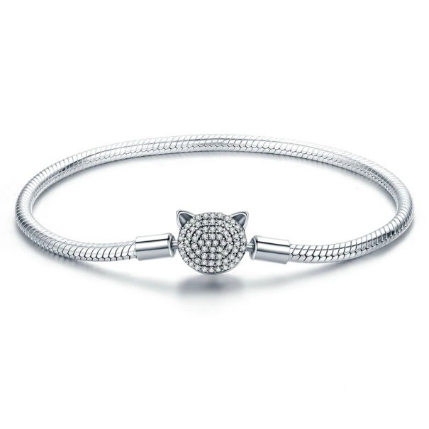 Pulsera de mujer con serpiente y gato 17 cm
