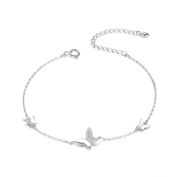 Pulsera de mujer de cadena con mariposas H163 1