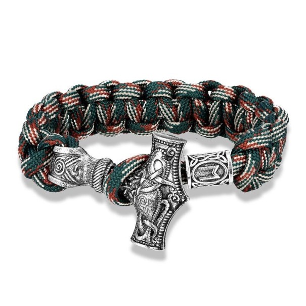 Pulsera de paracord para hombre con forma de martillo H440 4
