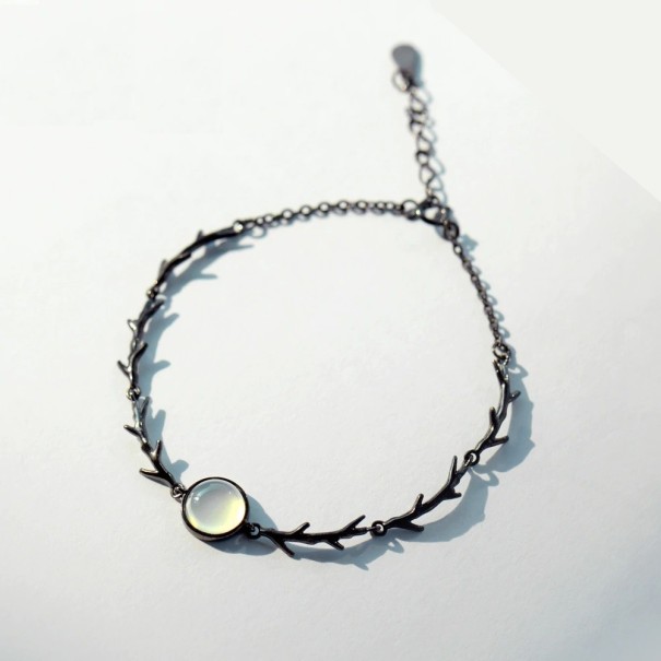 Pulsera de piedra lunar para mujer 1